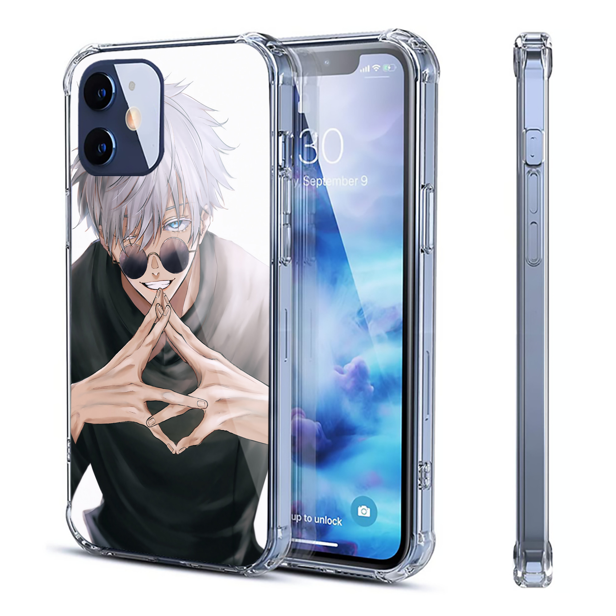 （画像用） 呪術廻戦 Jujutsu Kaisen 【iPhone 12シリーズ対応】透明スマホケース（クリアソフトケース）